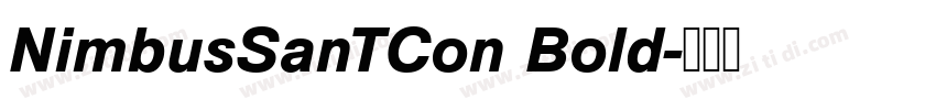 NimbusSanTCon Bold字体转换